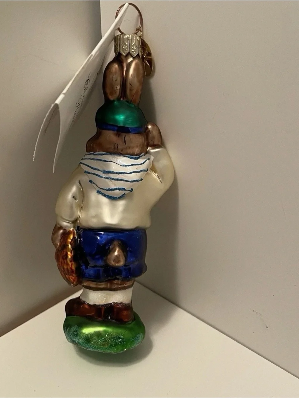 Vintage Christopher Radko “On Bunny’s Honor” Glass Ornament Retired Scouts